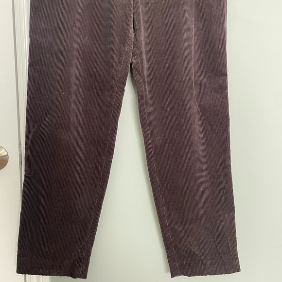 COS Dark Brown Corduroy 100% Cotton Straight Leg Pant Trouser - Picture 4 of 16